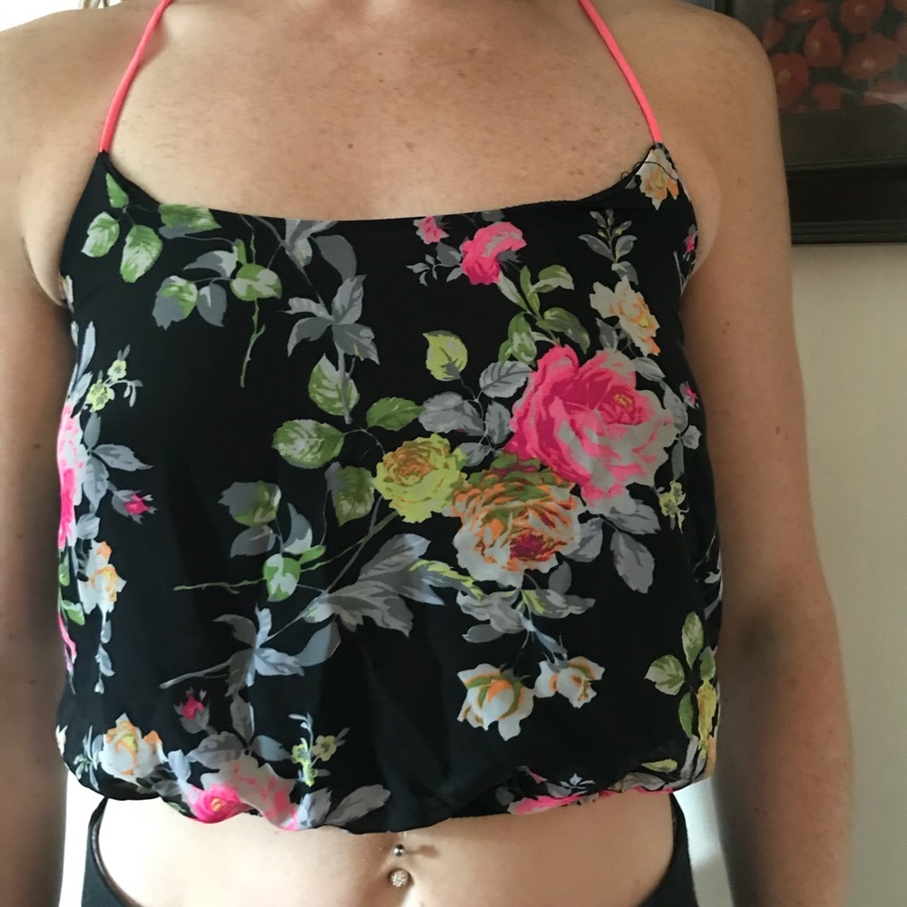 Floral crop top
